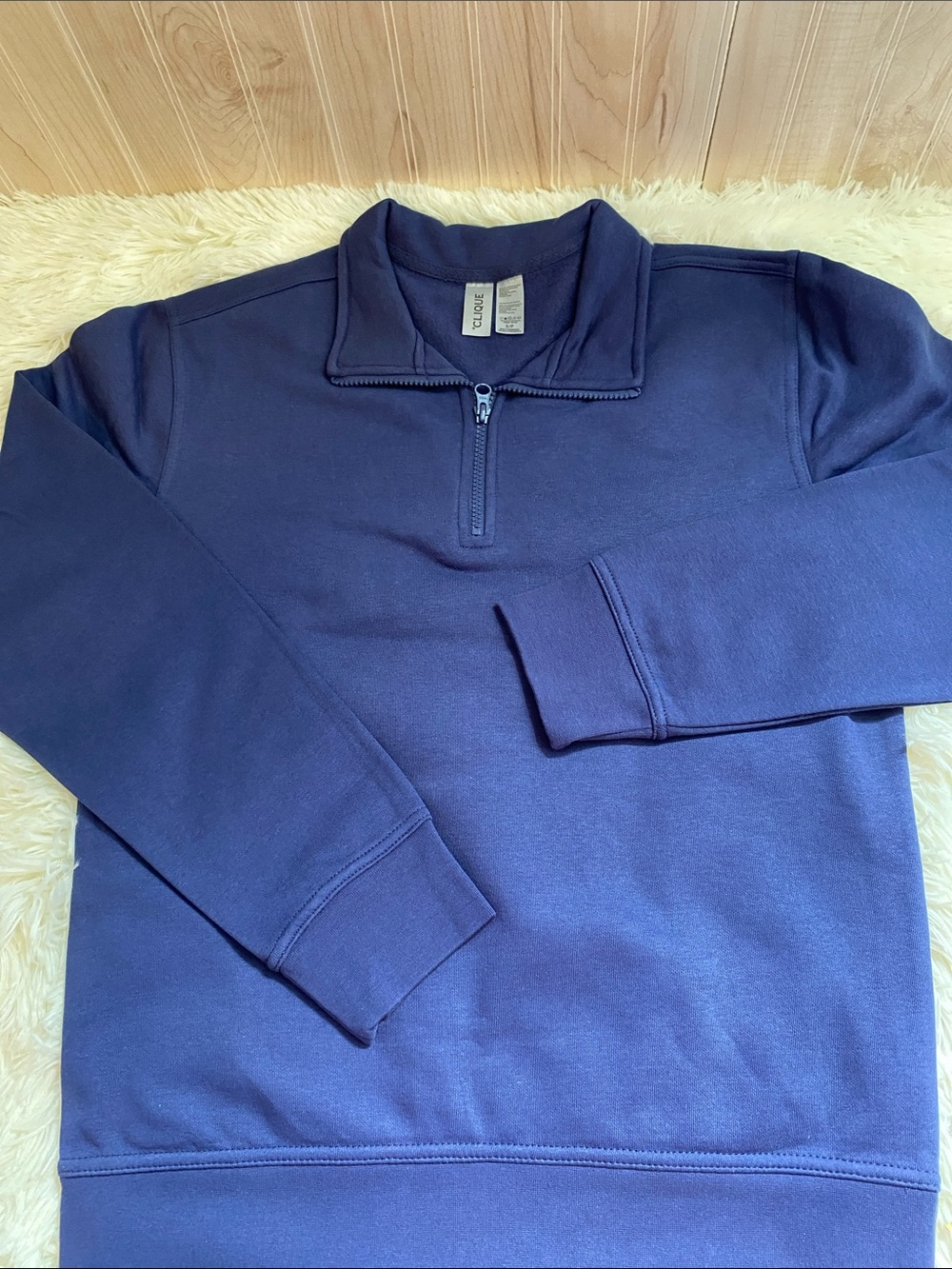 Half-Zip 🙂Navy Pullover Sweater Men